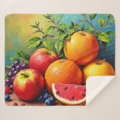 Frisches Obst in perfektem Mix Design Sherpadecke (Vorderseite (Horizontal))