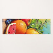 Frisches Obst in perfektem Mix Design Yogamatte (Rückseite (Horizontal))