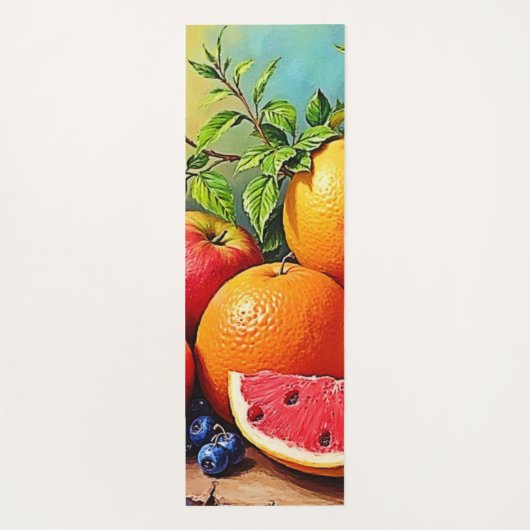 Frisches Obst in perfektem Mix Design Yogamatte (Rückseite)