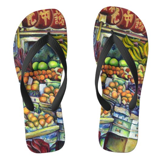 Frisches Obst mit Francis Badesandalen (Fußbett)