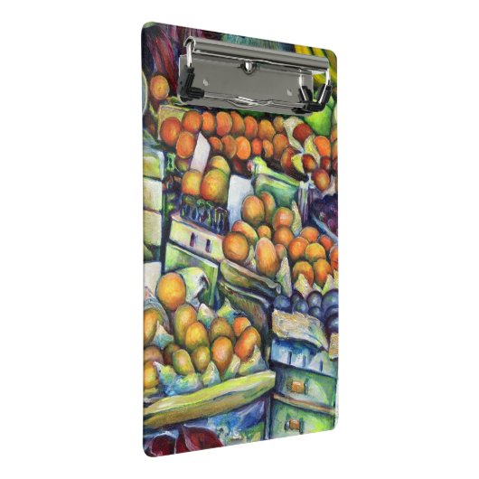 Frisches Obst mit Francis Mini Klemmbrett (Schrägansicht)