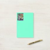 Frisches Obst mit Francis Post-it Klebezettel (Auf Schreibtisch)