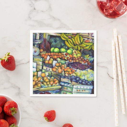 Frisches Obst mit Francis Serviette (Beispiel)