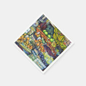 Frisches Obst mit Francis Serviette (Ecke)