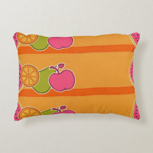 Frisches Obst Orange Dekokissen