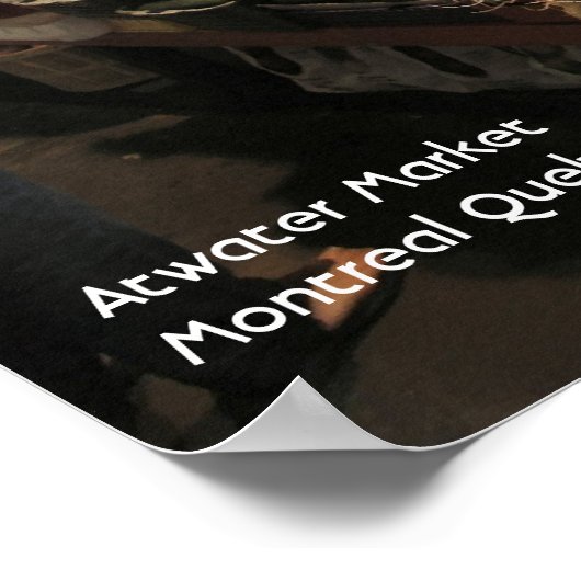 Frisches Obst - Süßwassermarkt Montreal Quebec Poster (Ecke)