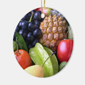 Frisches Obst - Sweet Display, Keramik Ornament (Links)