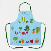 Frisches Obst und Gemüse Personalisiert Schürze (Vorderseite)