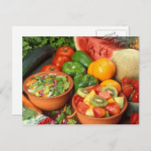 Frisches Obst und Gemüse Postkarte (Vorne/Hinten)