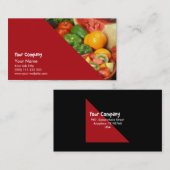 Frisches Obst und Gemüse Visitenkarte (Vorne/Hinten)