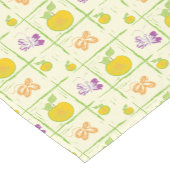 Frisches Obst und Schmetterlinge 14" x 72" Tischlä Kurzer Tischläufer (Ecke)