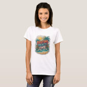 Frisches Orange RESTING BEACH FACE Tee (Vorne ganz)