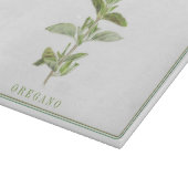 FRISCHES OREGANO 11x8 Glasschneidebrett Schneidebrett (Ecke)