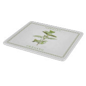 FRISCHES OREGANO 6x7 Glasschneidboard Schneidebrett (Ecke)