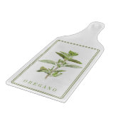 FRISCHES OREGANO Glassbrett Paddel Schneidebrett (Ecke)