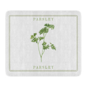FRISCHES PARSLEY 6x7 Glasschneider Schneidebrett