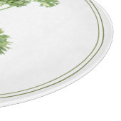 FRISCHES PARSLEY Rundglas Schneidebrett (Ecke)