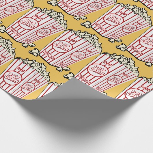 Frisches Popcorn Geschenkpapier (Ecke)