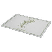 FRISCHES ROSEMARY 11x8 Glasschneider Schneidebrett (Ecke)