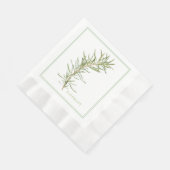FRISCHES ROSEMARY geprägtes Mittagspapier Napkins Serviette (Ecke)