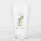 FRISCHES ROSEMARY Pint Trinkglas Glas (Rückseite)