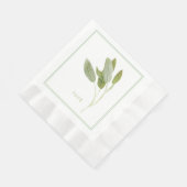 FRISCHES SAGE geprägtes Mittagspapier Napkins Serviette (Ecke)