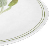 FRISCHES SAGE Round-Glass-Cutting-Board Schneidebrett (Ecke)