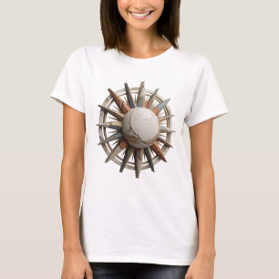 Frisches Silber ABSTRACTE KUNST Moderne Gestaltung T-Shirt