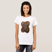 Frisches Silber LET IT BE Textdesign T-Shirt (Vorne ganz)