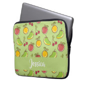 Frisches Sommerfrucht Laptopschutzhülle (Vorderseite Links)