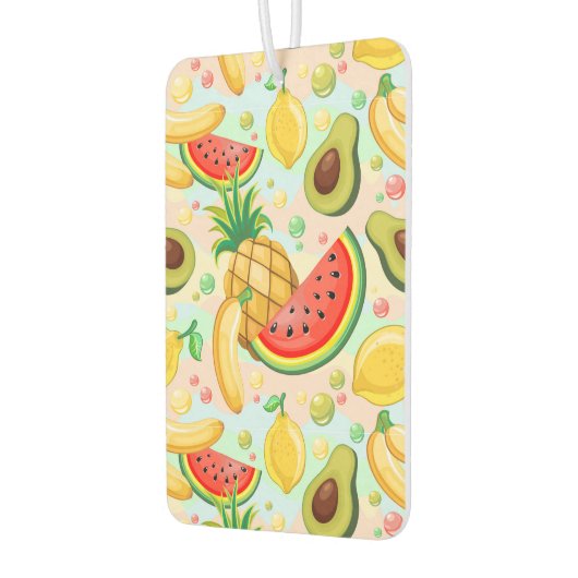 Frisches Sommerkulstmuster Autolufterfrischer (Links)