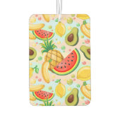 Frisches Sommerkulstmuster Autolufterfrischer (Rückseite)