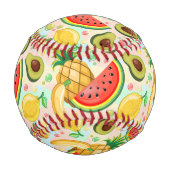 Frisches Sommerkulstmuster Baseball (Rückseite)