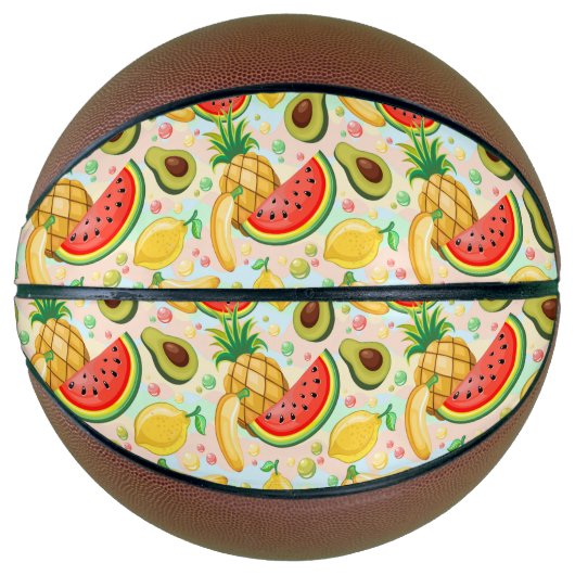 Frisches Sommerkulstmuster Basketball (Vorderseite)
