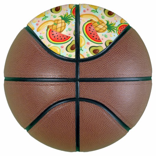 Frisches Sommerkulstmuster Basketball (Rechts)