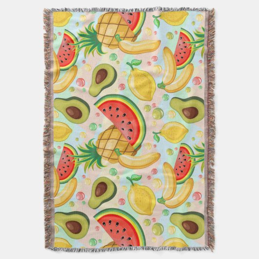 Frisches Sommerkulstmuster Decke (Vorderseite Vertikal)