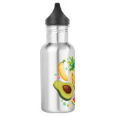 Frisches Sommerkulstmuster Edelstahlflasche (Links)