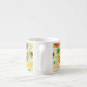 Frisches Sommerkulstmuster Espressotasse (Rückseite)