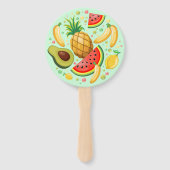 Frisches Sommerkulstmuster Fächer (Rückseite)