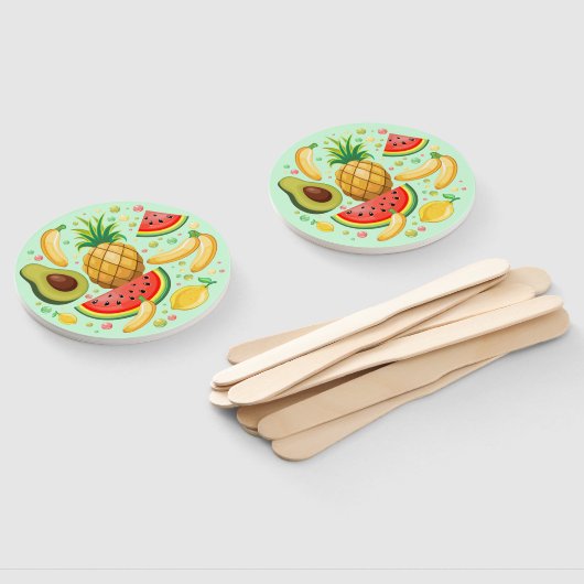 Frisches Sommerkulstmuster Fächer (Non-assembled)