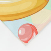 Frisches Sommerkulstmuster Fleecedecke (Ecke)