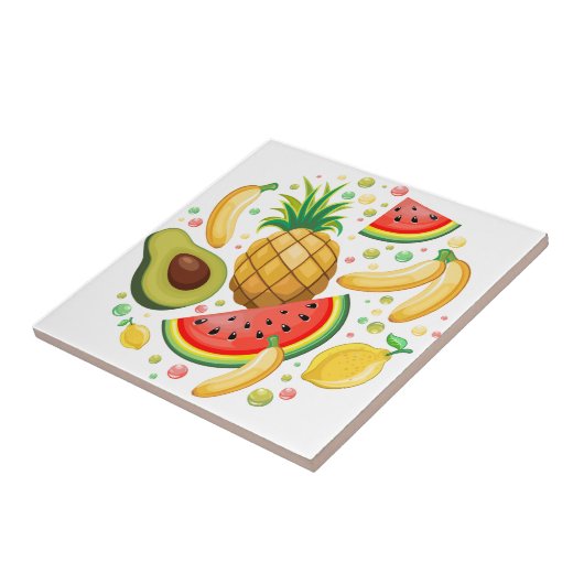 Frisches Sommerkulstmuster Fliese (Seite)