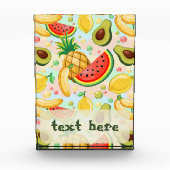 Frisches Sommerkulstmuster Fotoblock (Vorderseite)