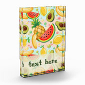 Frisches Sommerkulstmuster Fotoblock (Links)