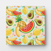 Frisches Sommerkulstmuster Fotoplatte (Vorderseite)