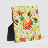 Frisches Sommerkulstmuster Fotoplatte (Vorderseite)