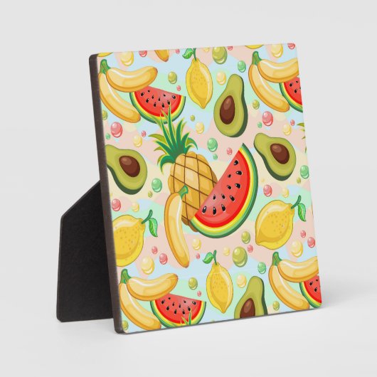 Frisches Sommerkulstmuster Fotoplatte (Vorderseite)