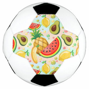 Frisches Sommerkulstmuster Fußball