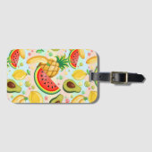 Frisches Sommerkulstmuster Gepäckanhänger (Vorderseite (Horizontal))