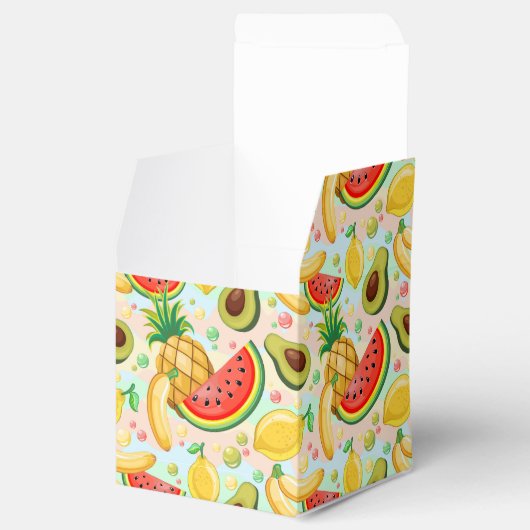 Frisches Sommerkulstmuster Geschenkschachtel (Geöffnet)